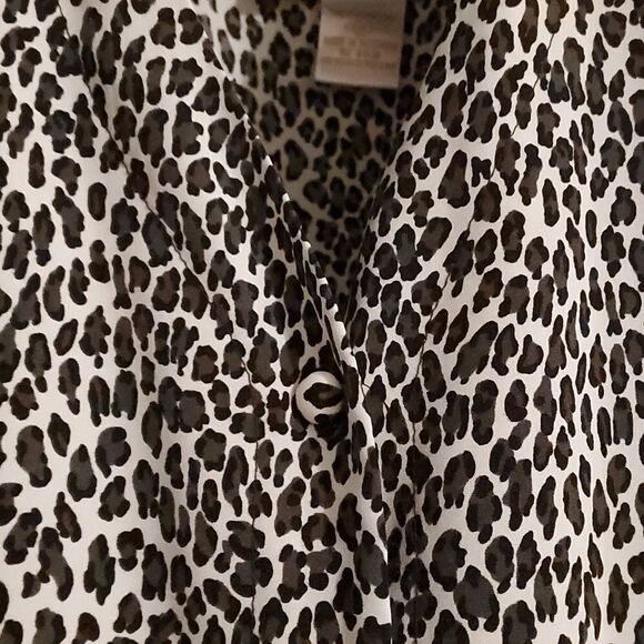 VINTAGE JORDON WOMAN ANIMAL PRINT TOP USE M - Picture 4 of 7